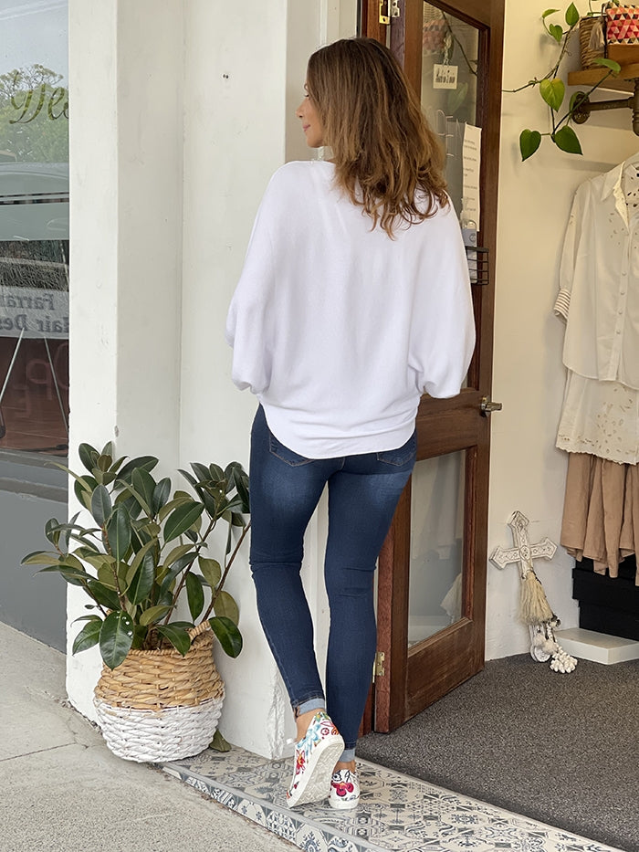 Hope Knit Top - White