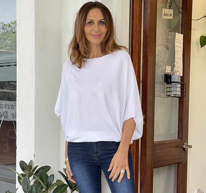 Hope Knit Top - White