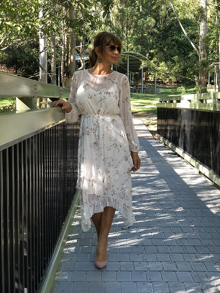 Ashley Flower Print Dress