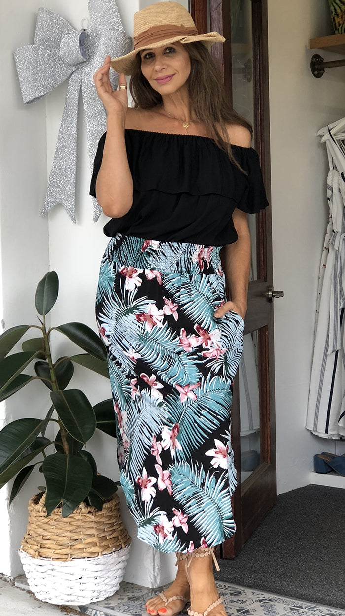 Alexa Palm Skirt