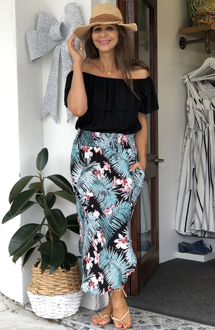 Alexa Palm Skirt