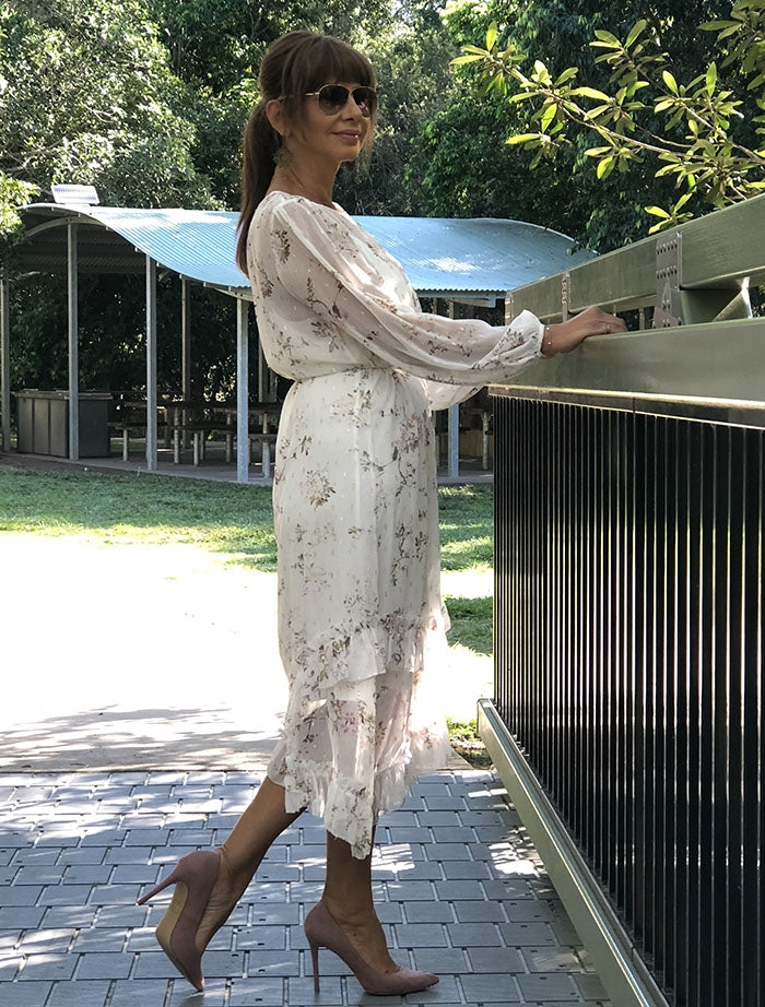 Ashley Flower Print Dress