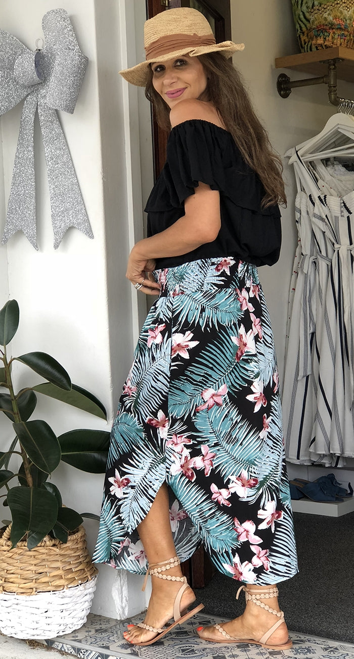 Alexa Palm Skirt