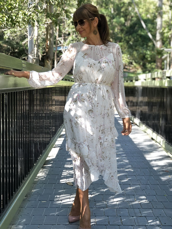 Ashley Flower Print Dress