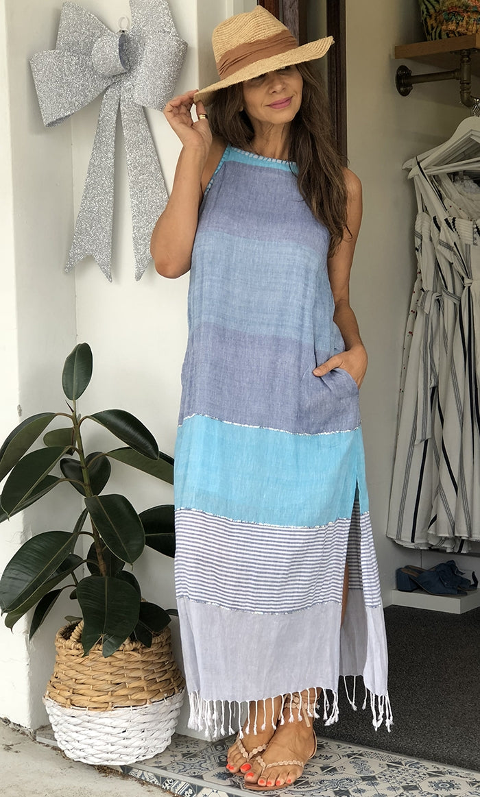 Mombasa Maxi Dress - Ocean