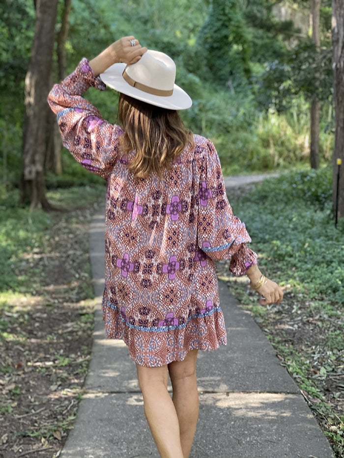 Meredith Dress - Plum Kalina