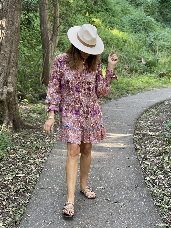 Meredith Dress - Plum Kalina