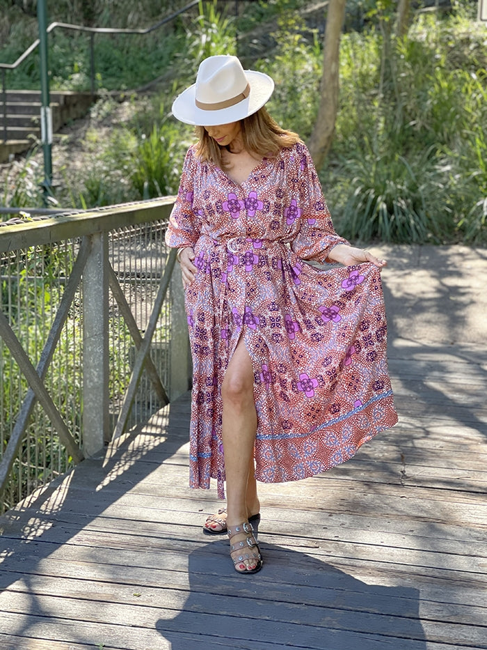 Emmiline Dress - Plum Kalina