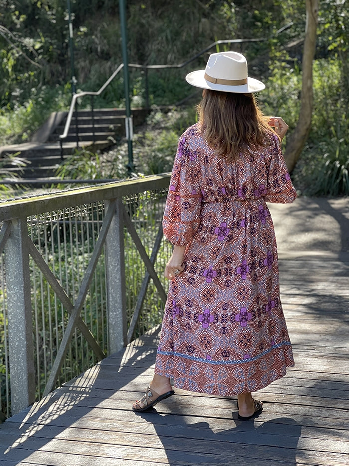 Emmiline Dress - Plum Kalina