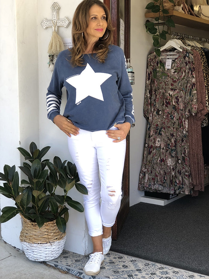 Star Sweat - Navy