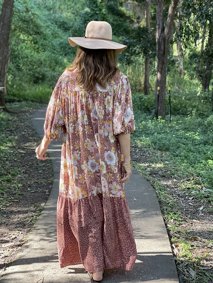 Fawn Camellia Maxi Dress