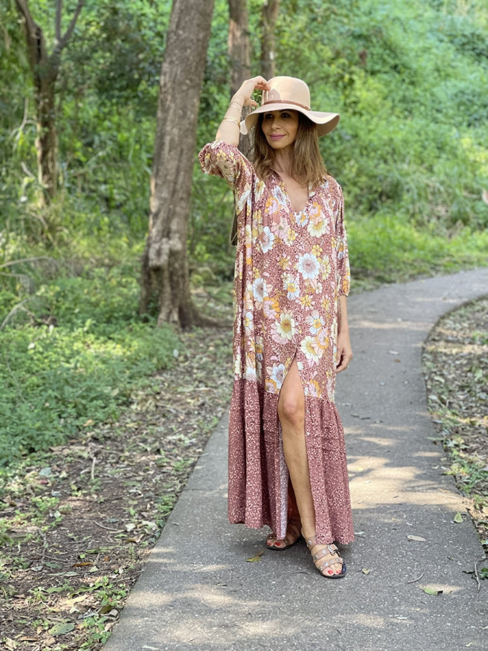 Fawn Camellia Maxi Dress