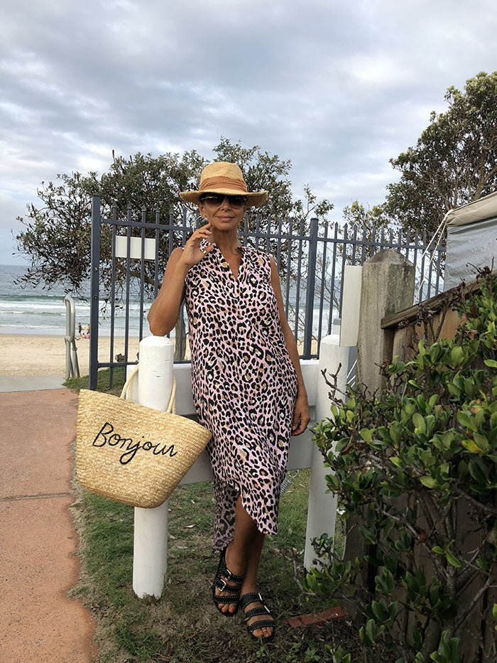 Pink Leopard Dress