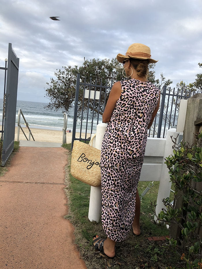 Pink Leopard Dress