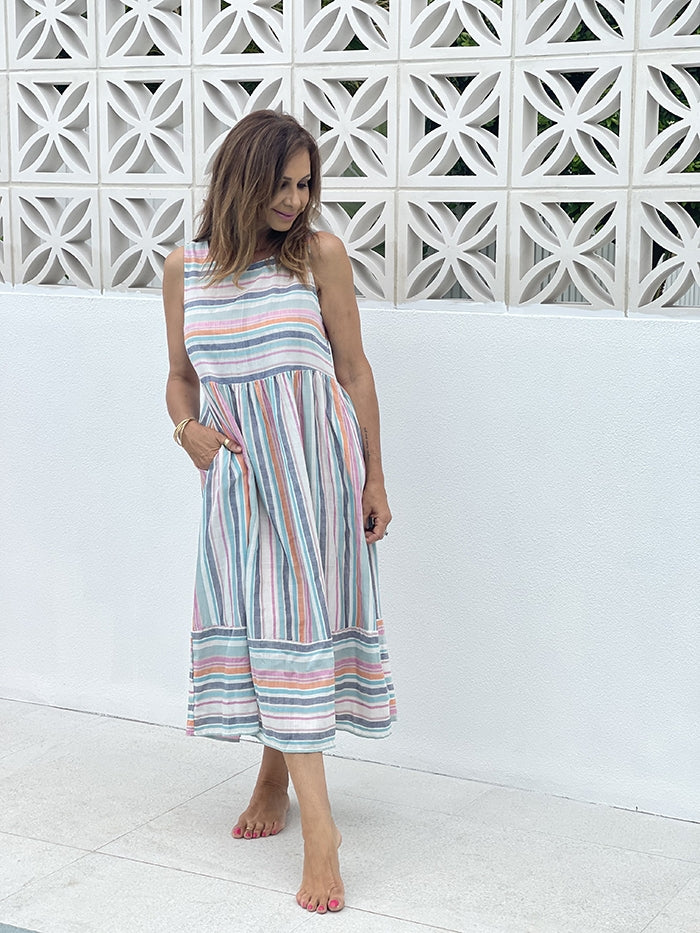 Rainbow Stripe Dress