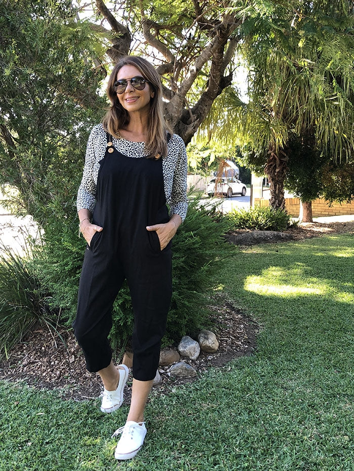 Jump To It Jumpsuit - Black