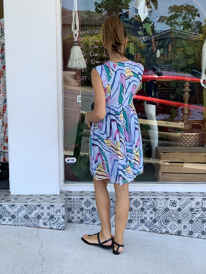Groovy Chic Dress - Blue