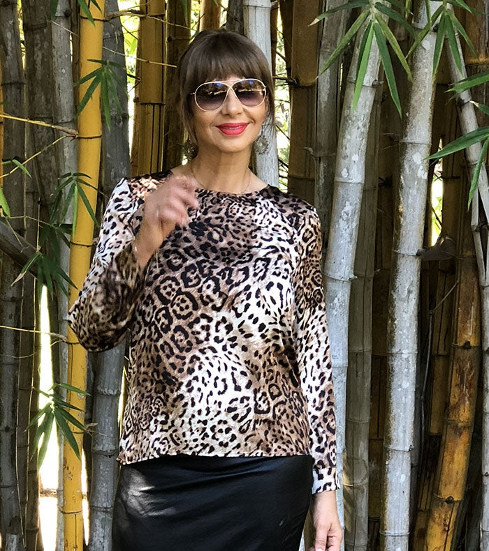 Wilma top - Leopard