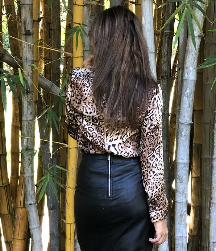 Wilma top - Leopard