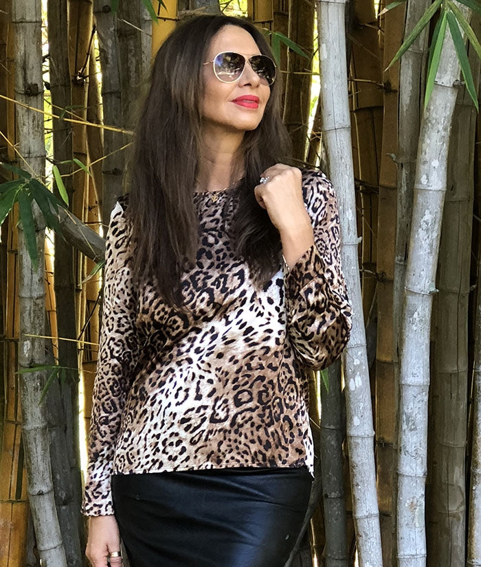 Wilma top - Leopard