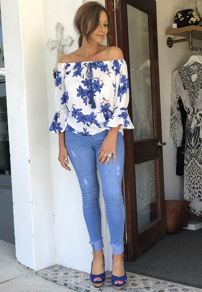 Blue Lily Top