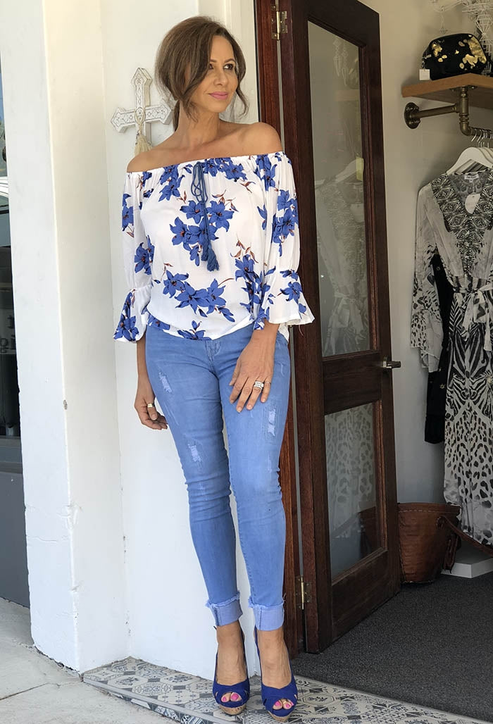 Blue Lily Top