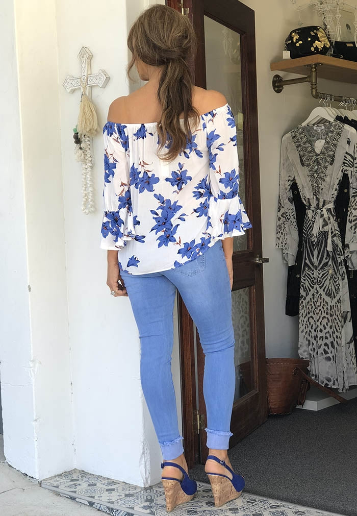 Blue Lily Top