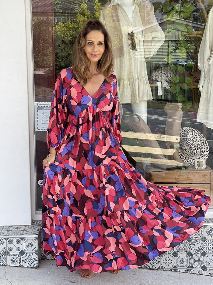 Hollywood Maxi Peak Front Dress