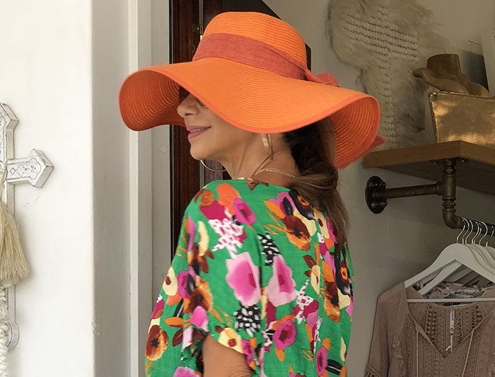 Orange Floppy Hat