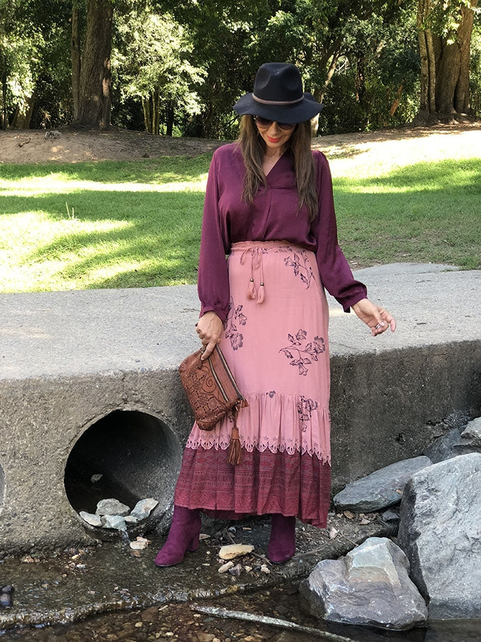 Romina Top - Aubergine