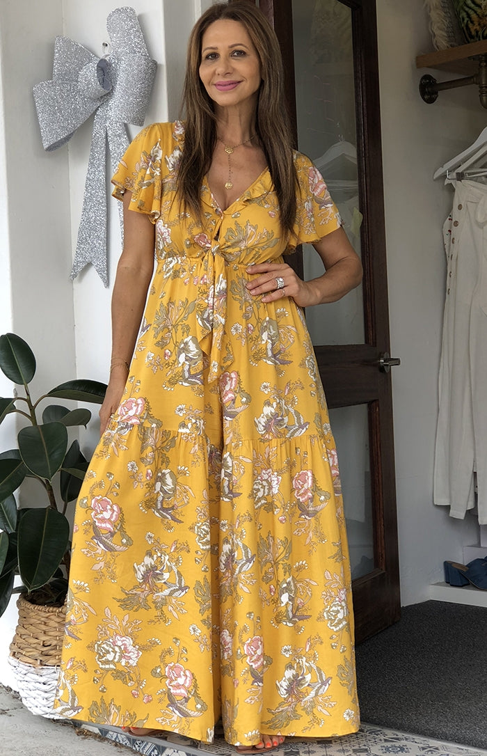 Hey Lil Birdie Jumpsuit - Mustard
