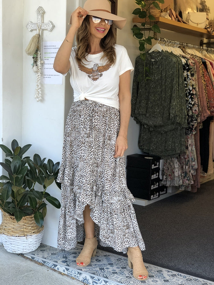 Azaria Leopard Skirt