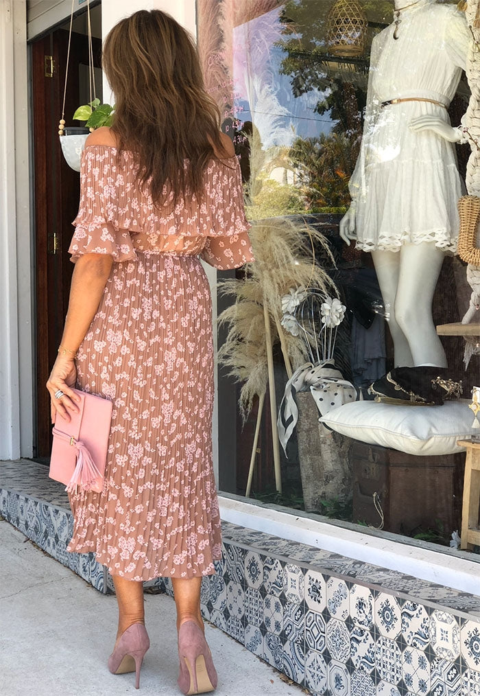 Sweet Georgie Dress - Blush Floral