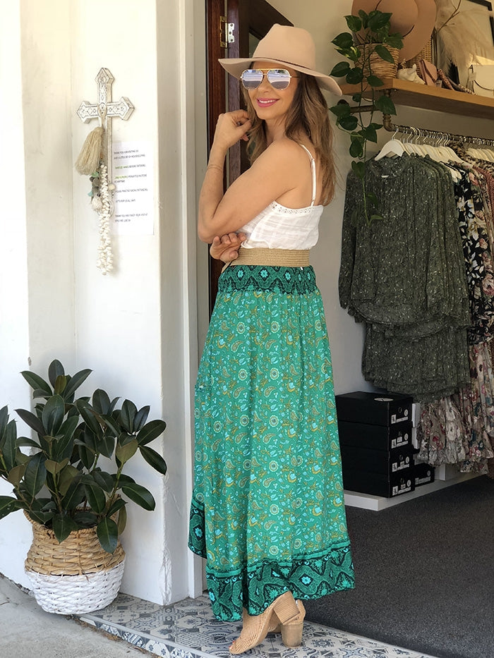 Lulah Skirt - Jade Green