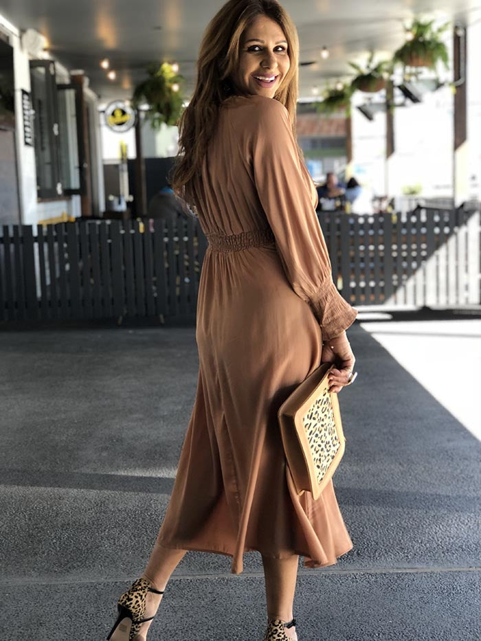 Samantha Dress - Tan