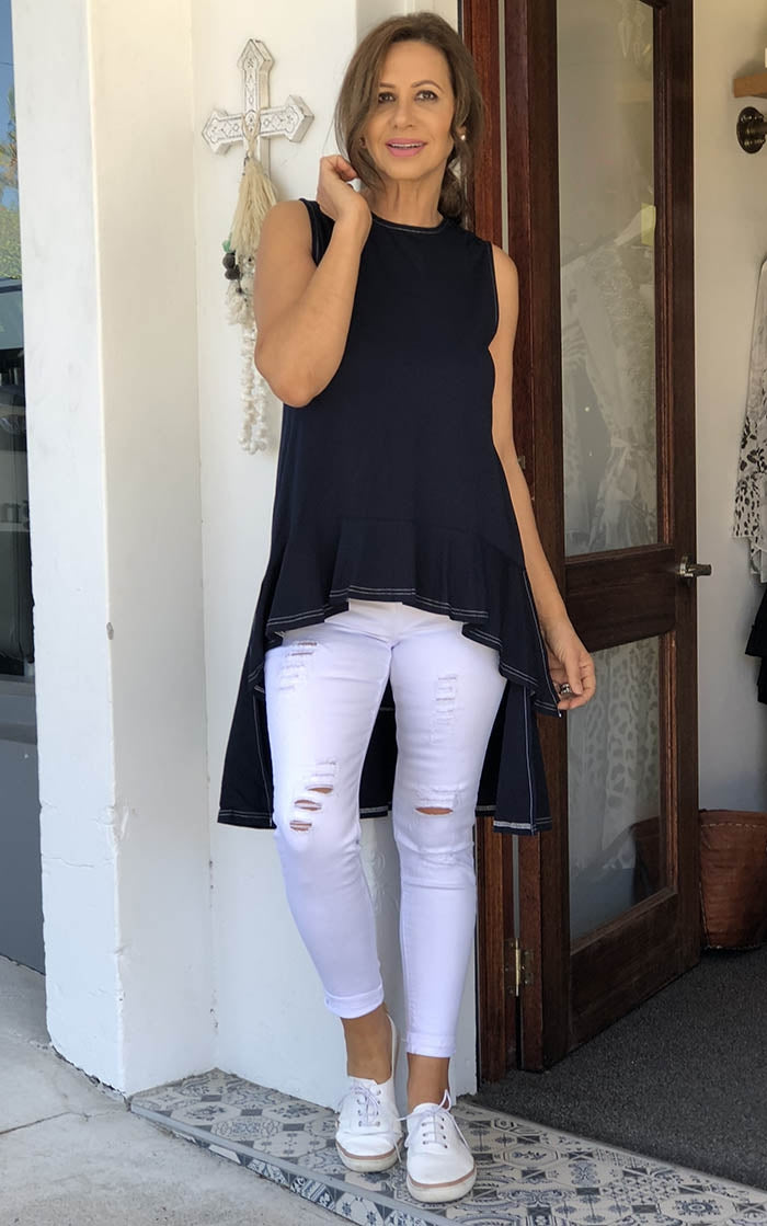 Sail Away Top - Indigo