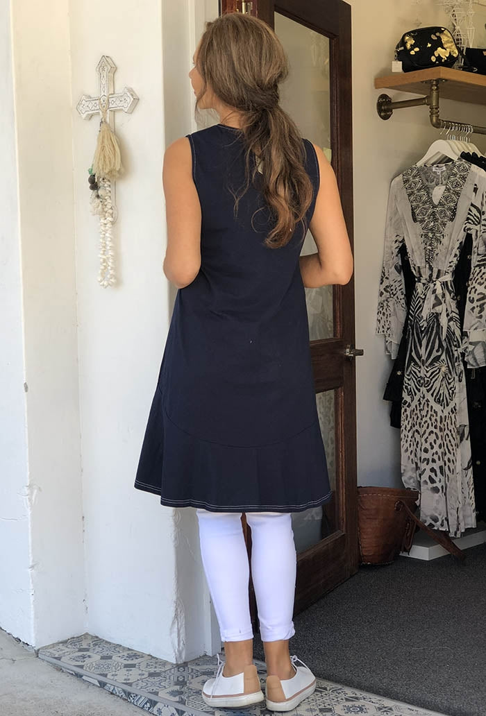 Sail Away Top - Indigo