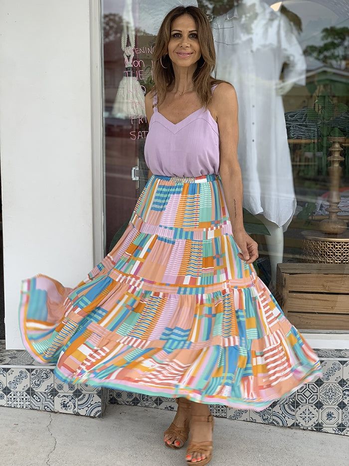 Retro Pastel Skirt