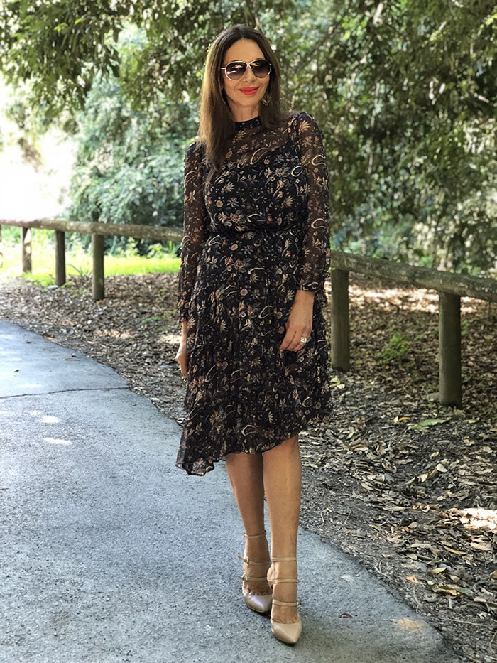 Marchesa Printed Dress