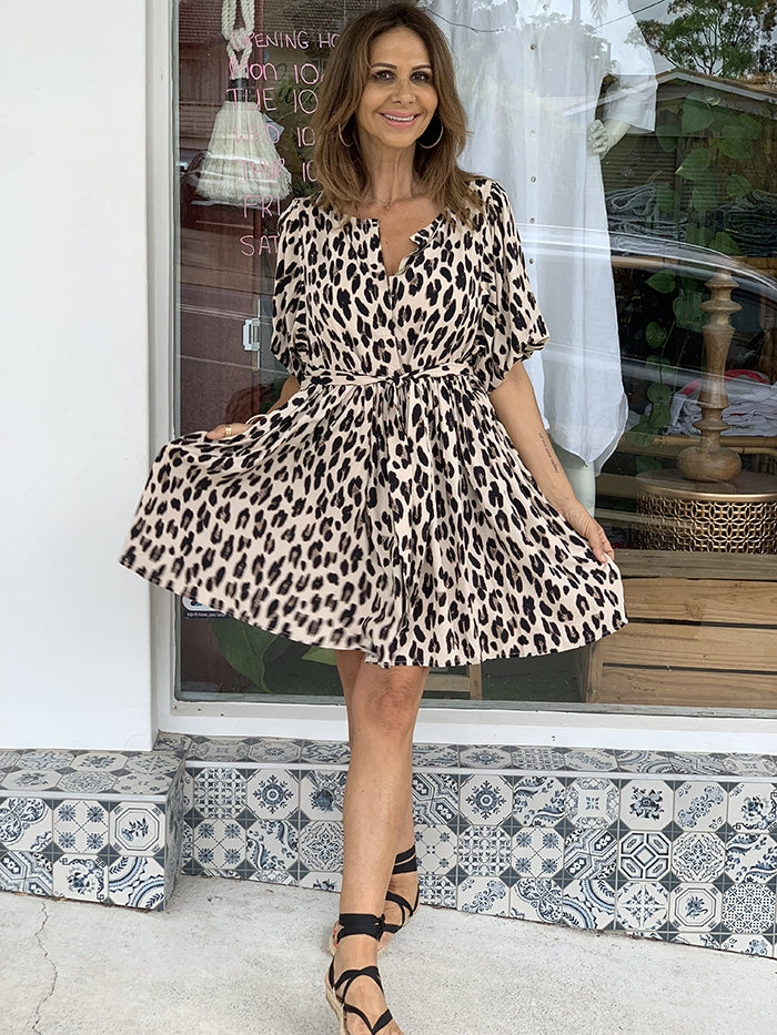 Tarana Leopard Dress