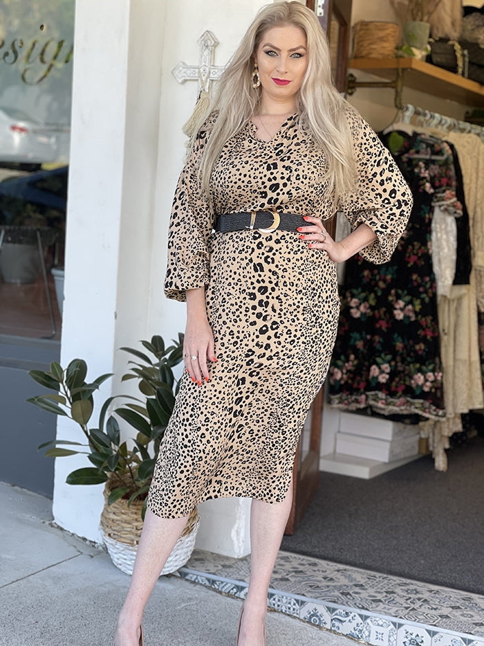 Leopard Midi Dress