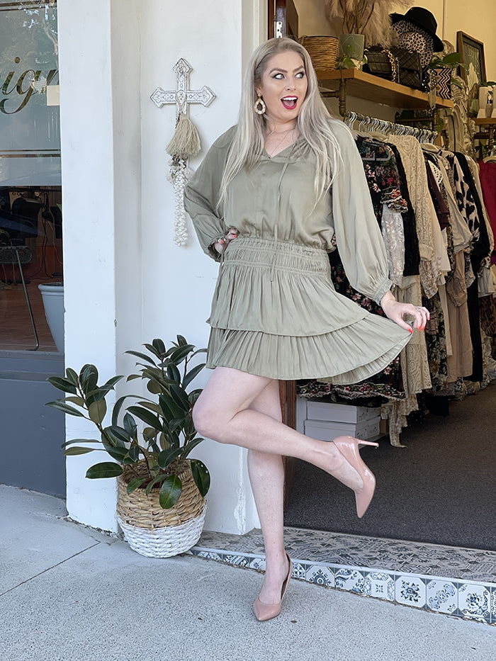 Charlie Dress - Khaki