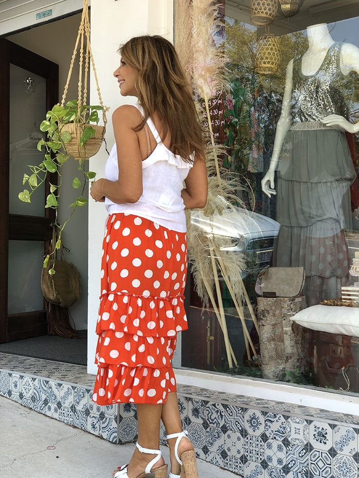 Orange Love Skirt