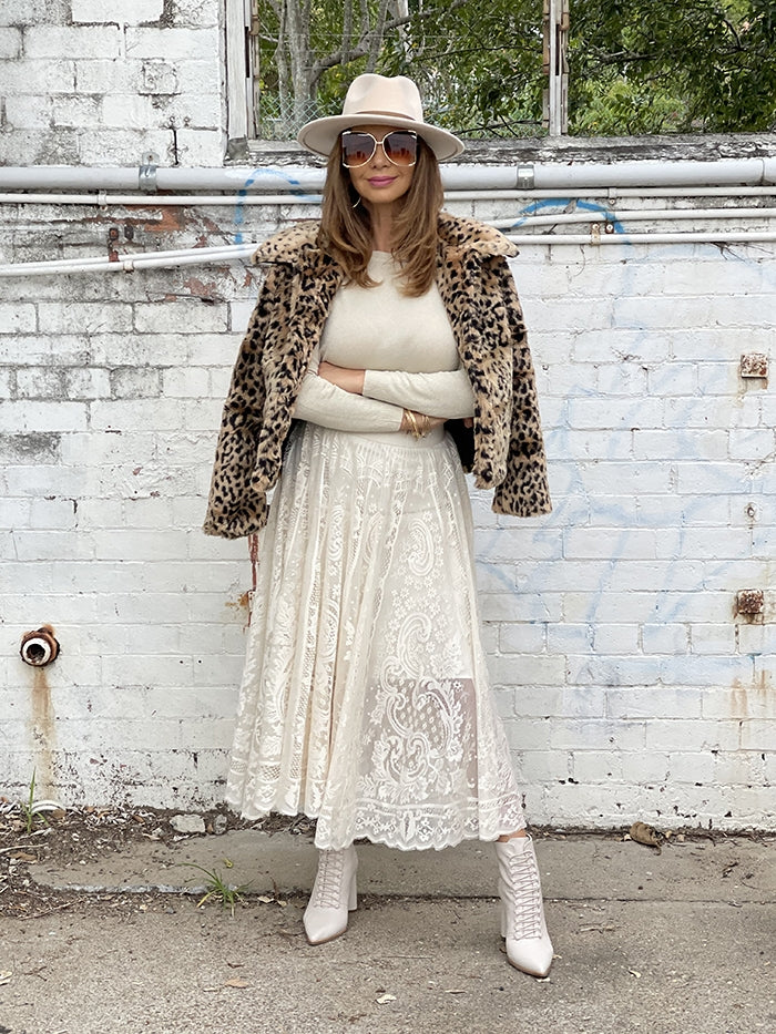 Fluffy Leopard Jacket