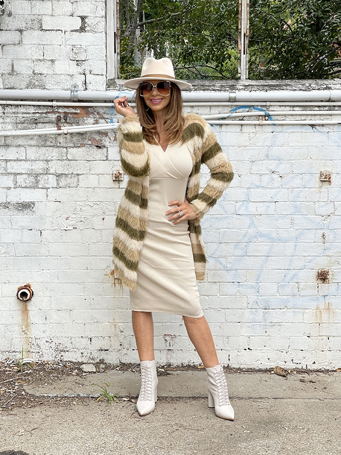 Caramel Khaki Cardi