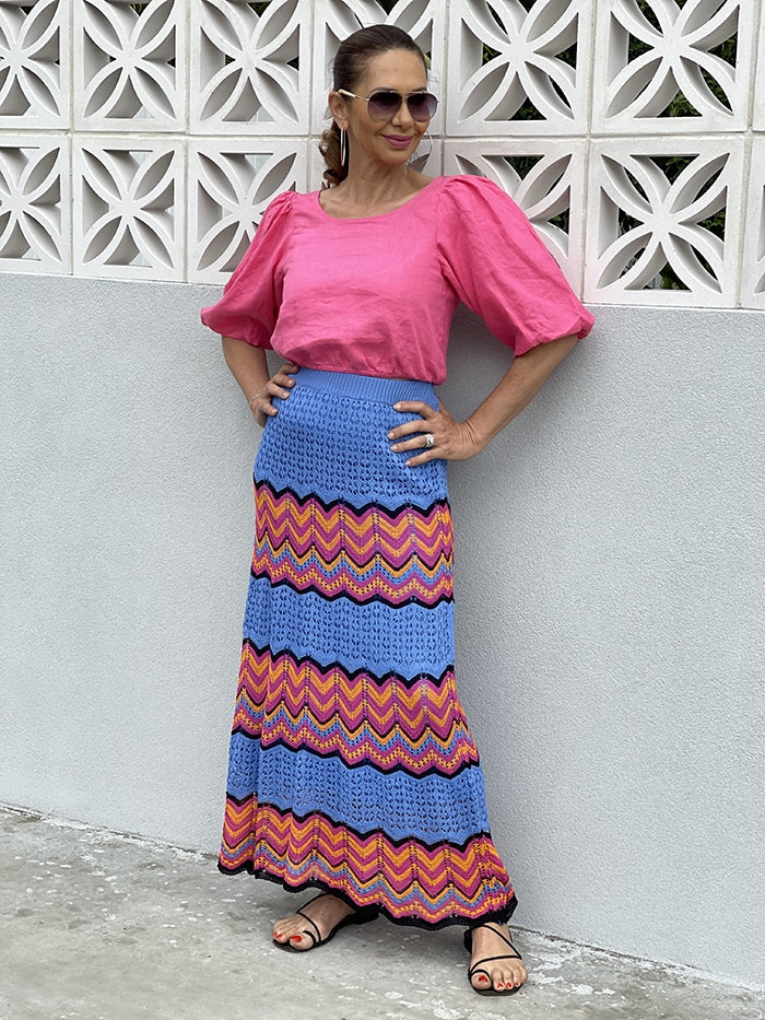 Crochet Skirt - Candy Stripe