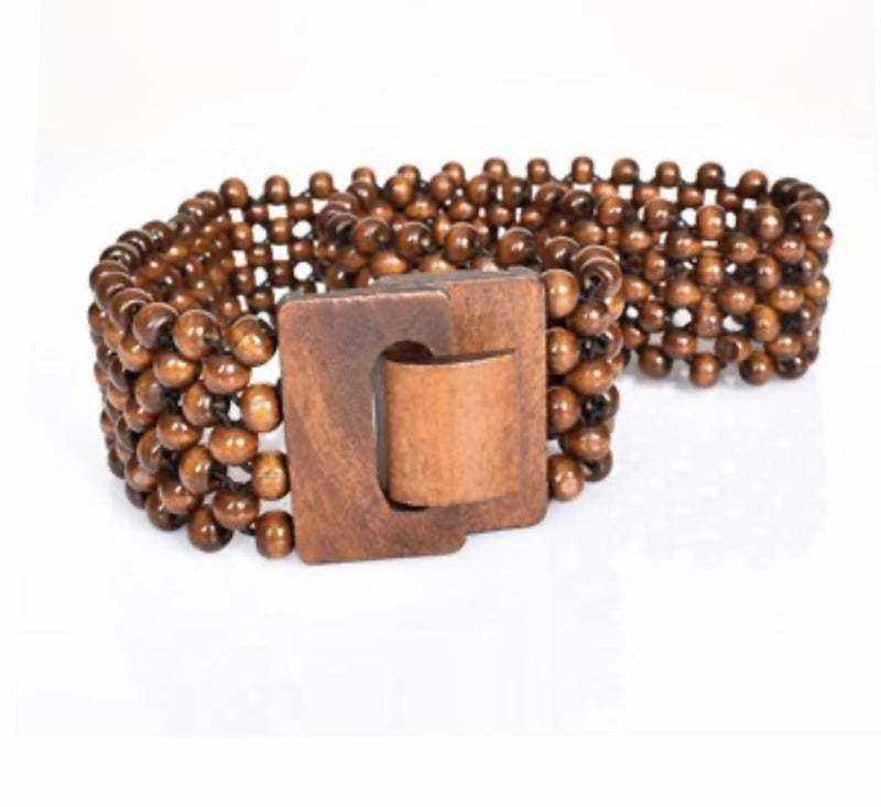 Timber Bead Stretch Belt