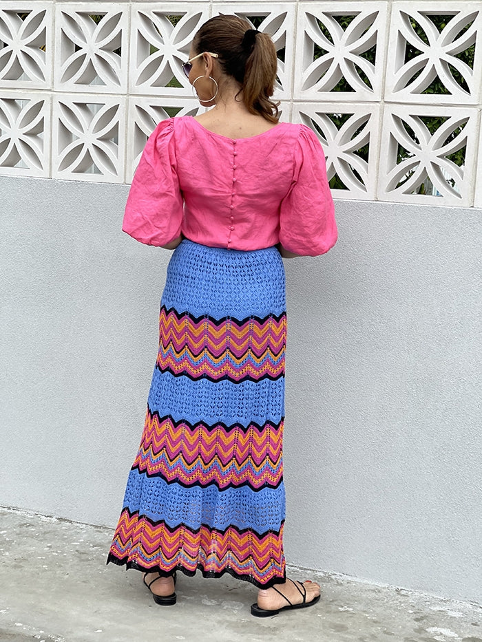 Crochet Skirt - Candy Stripe