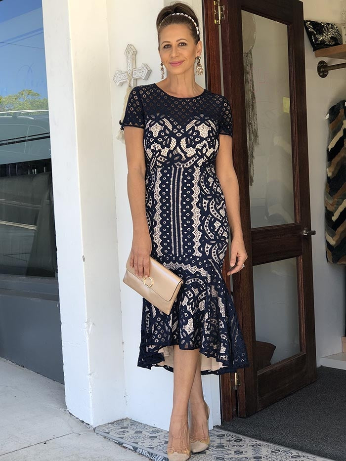 Charlotte Dress - Navy