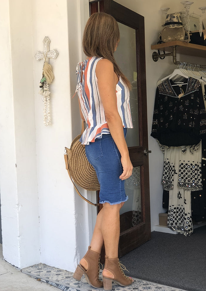 Frayed Edge Denim skirt